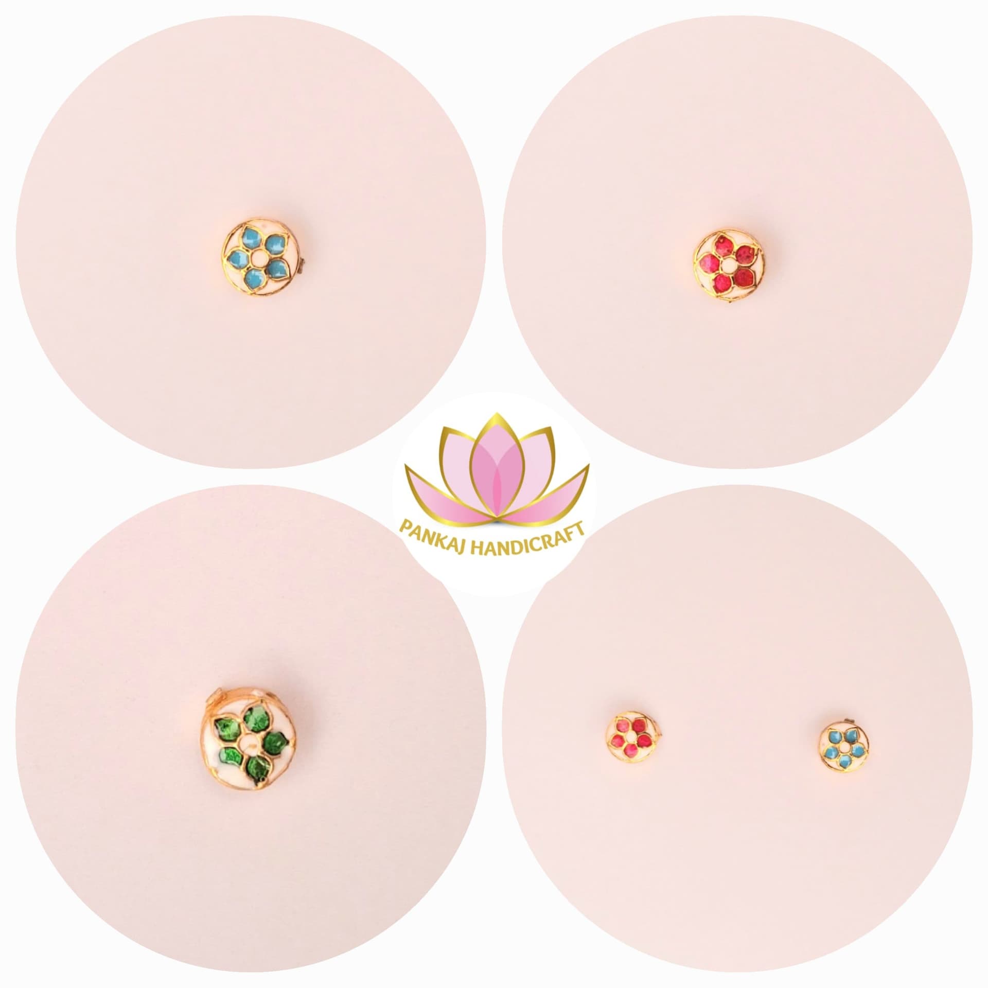 Meenakari Round Padak