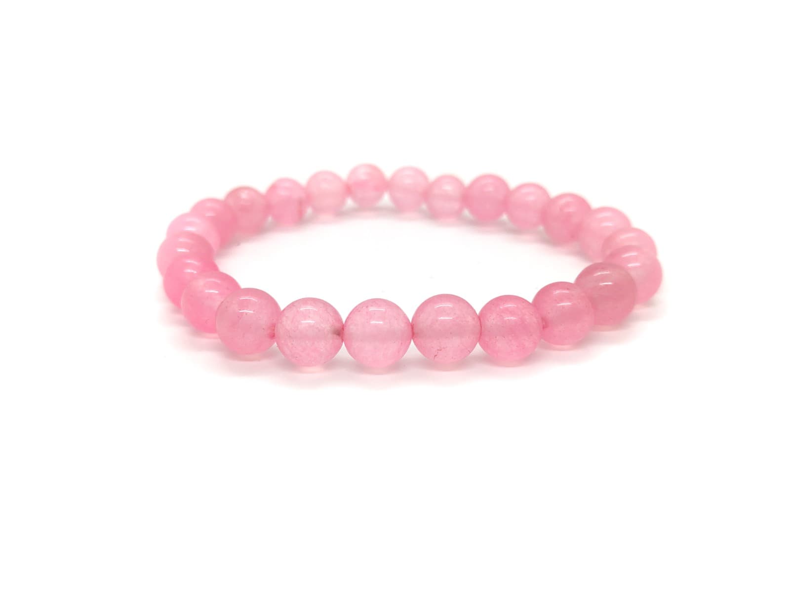 Zairish Global Rose Quartz Bracelets 8 Mm For Unisex
