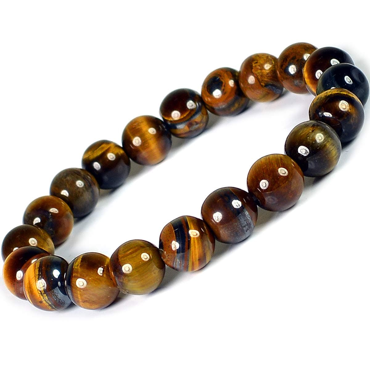 Zairish Global Tiger Eye Bracelets 8 Mm For Unisex