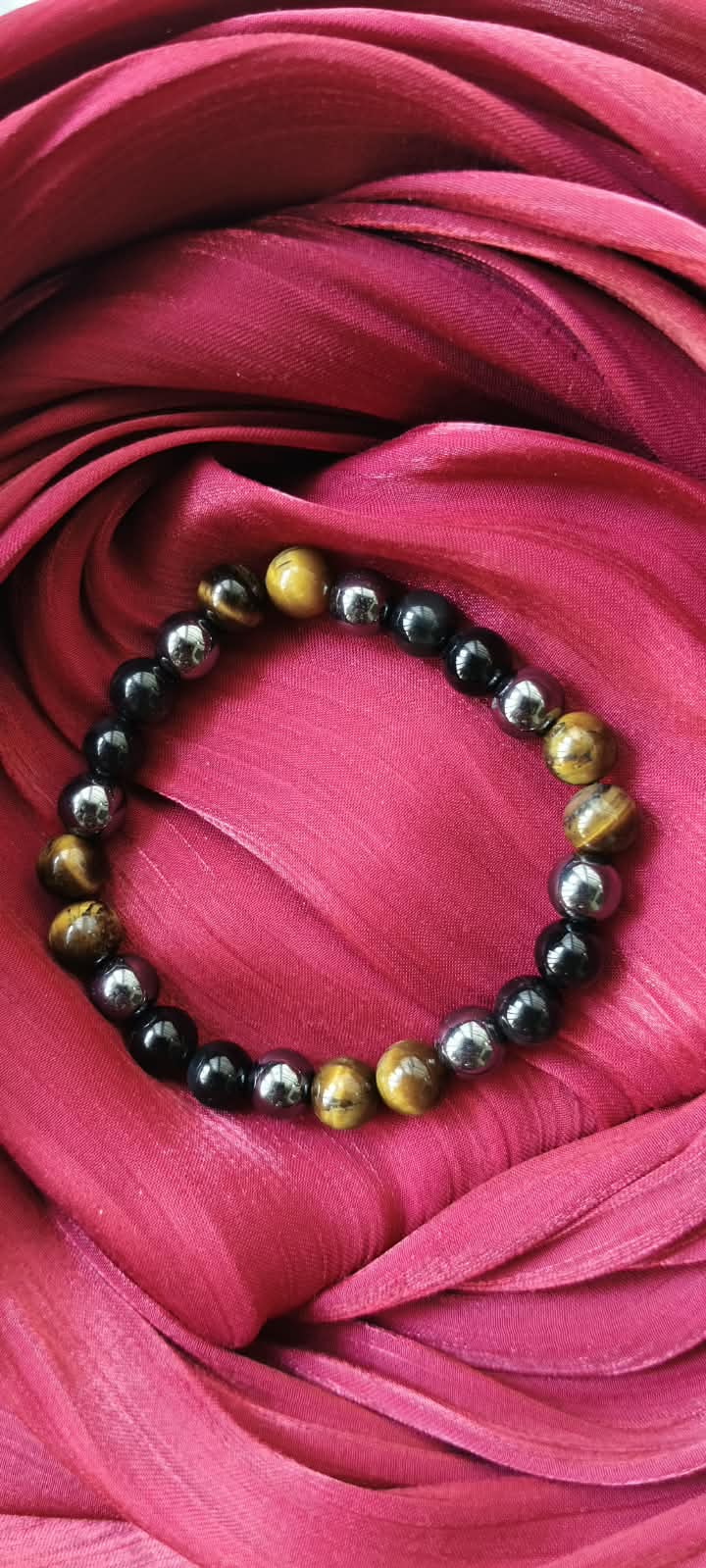 Zairish Global Triple Protection Bracelets 8 Mm For Unisex