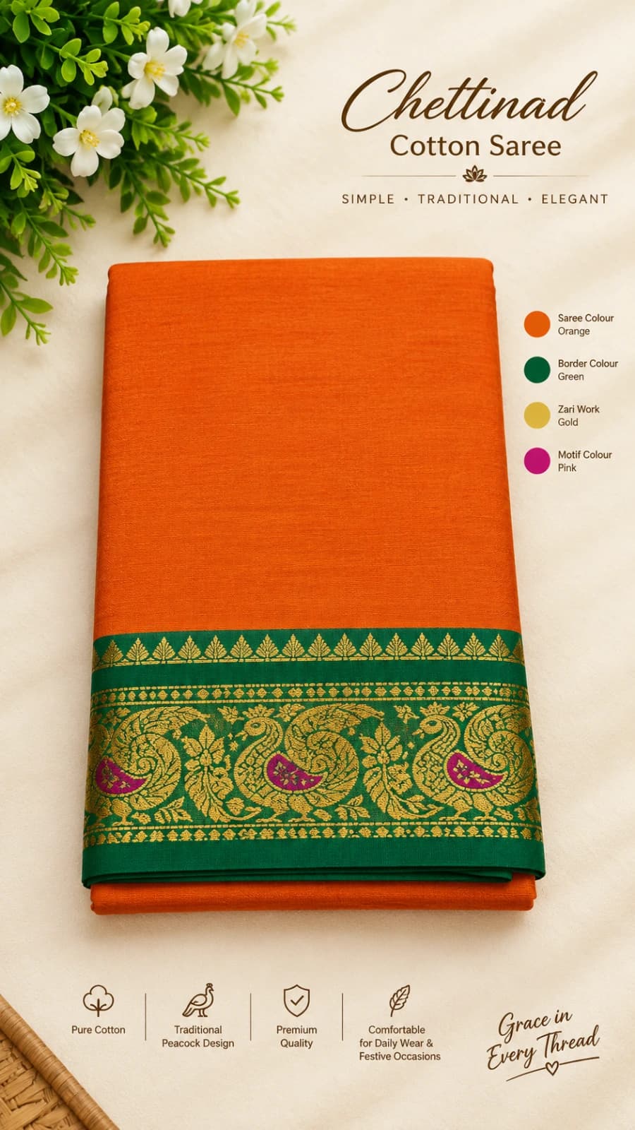 Pure Sungudi  Cotton