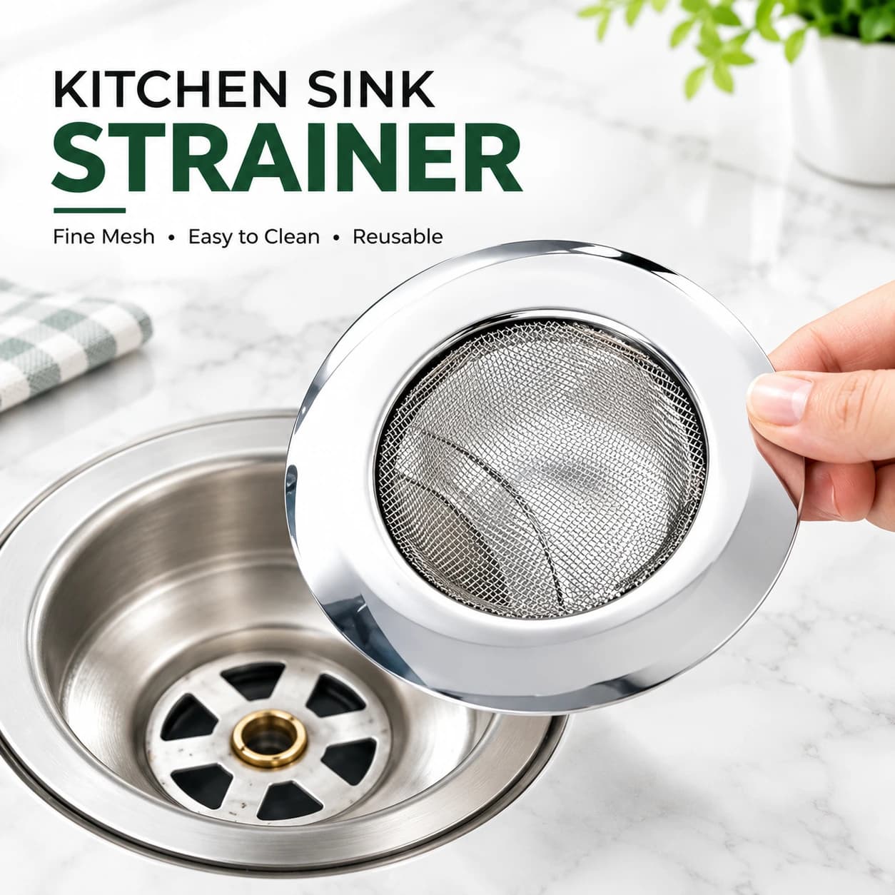 Kitchen Sink Drain Strainer