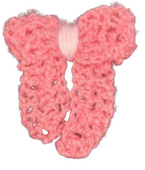 Handmade Crochet Bow Hair Accessory