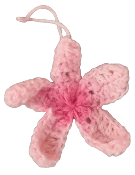 Handmade Crochet Sakura Flower Ornament