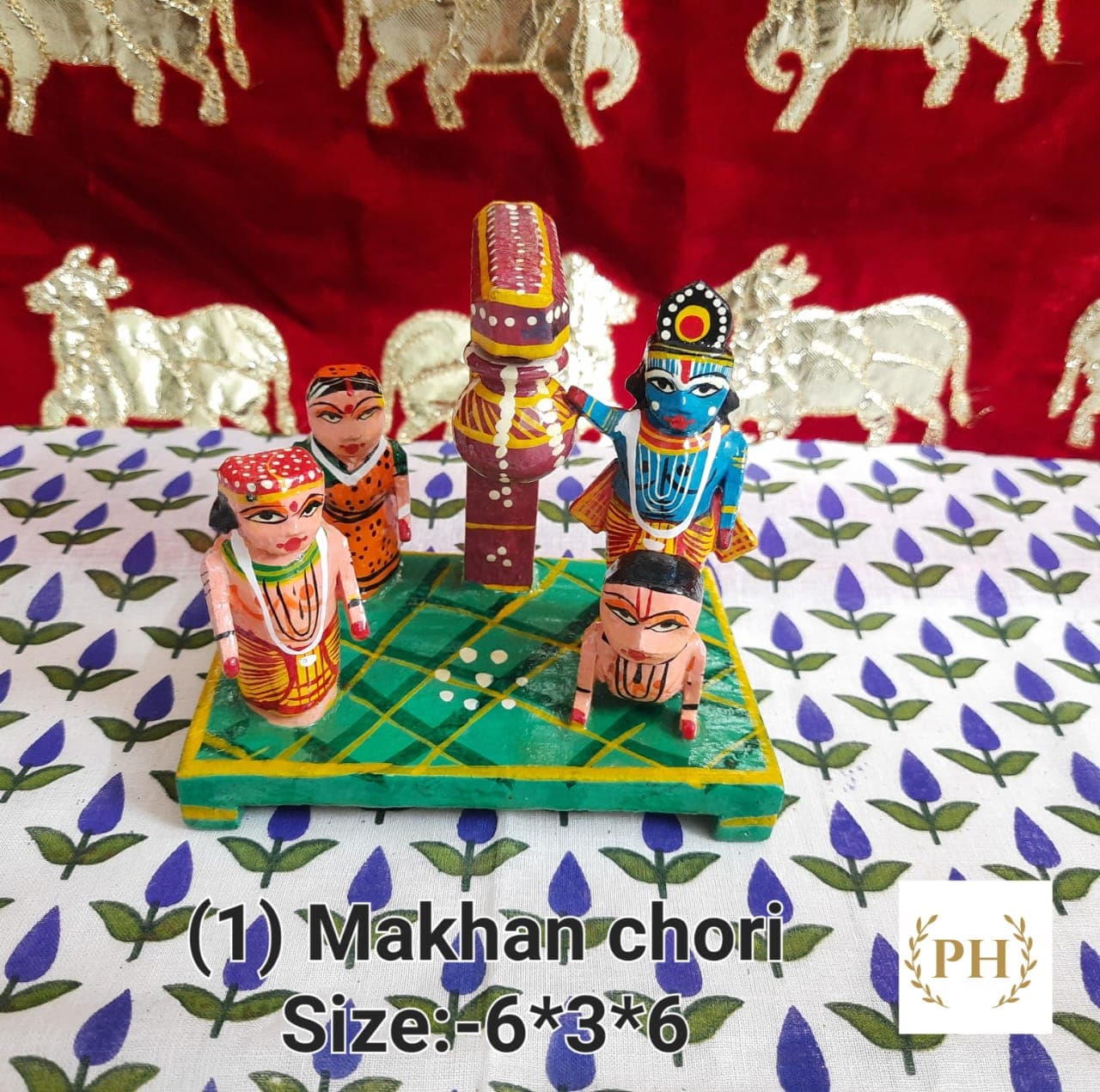 Wooden Krishna Lela