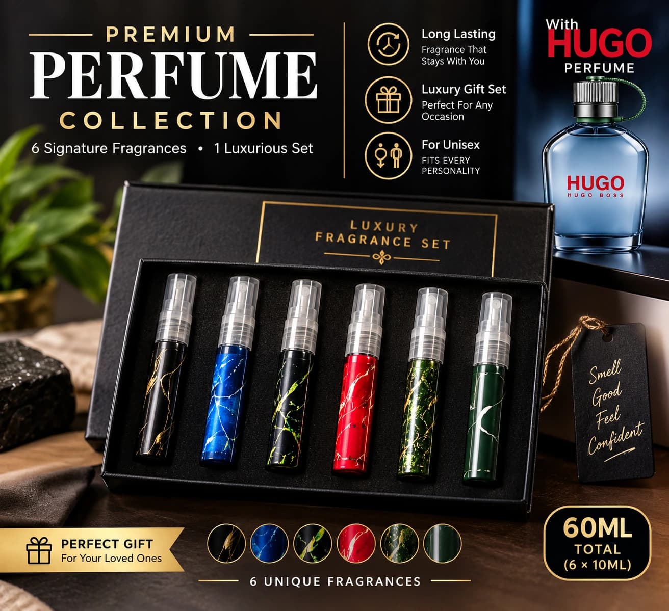 Long Lasting | Luxury Gift & Set | For Unisex With Hugo Perfume | Perfume 60ML