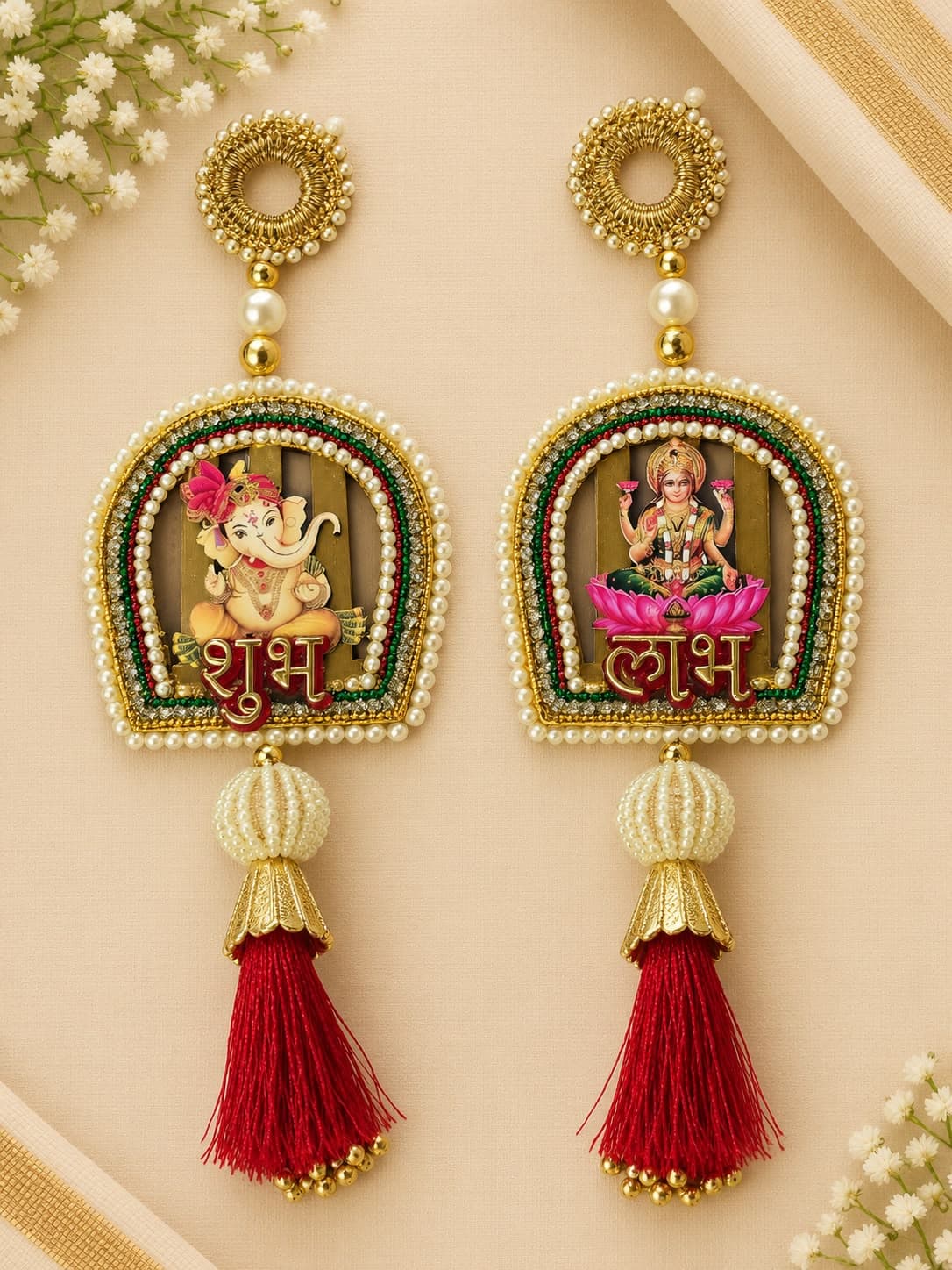 Ganesh Lakshmi Shubh Labh Tassel Hanging