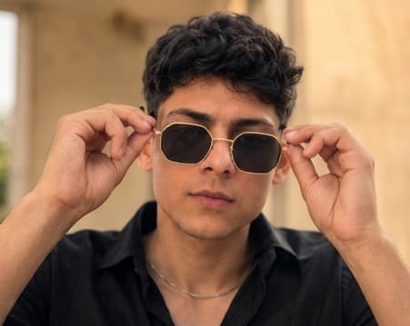 ROYAL SUNGLASSES 😎 Premium Black & Golden Frame Sunglasses For Men | Stylish UV Fashion Shades