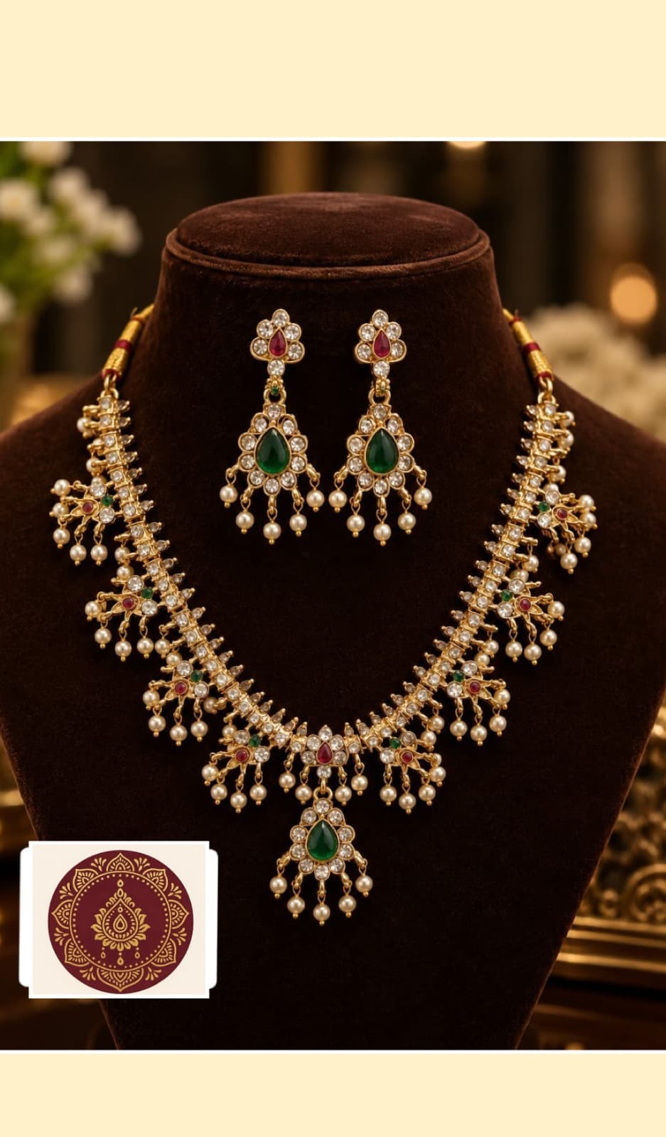 Bride Neckless With Bride Earings